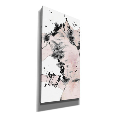 Fashion Strokes VIII Pastel Pink by Anne Tavoletti - Wrapped Canvas Painting Print