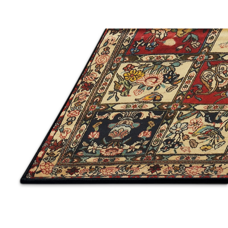 Tapis patchwork vert, Rectangle 7 pi x 9 pi