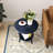 Perth Contemporary Round End Table With Shelf