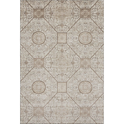 Premium Machine Washable Bucz AMF1748 Geometric Rug