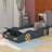 A Racing Car-Inspired Platform Bed With Built-In Wheels And Storage Compartments-107294696-107294695