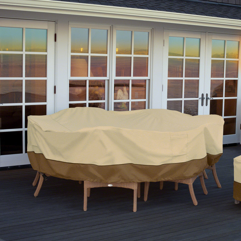 Paulding Outdoor Patio Dining Set Cover, 23" H x 82" W x 128" D
