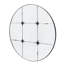 Miroir mural rond 36 po en verre de style traditionnel pour salle de bain, vestibule, console - Design rustique et romantique avec motif de fleurs en résine 35,8 po X Make Your Home Shine