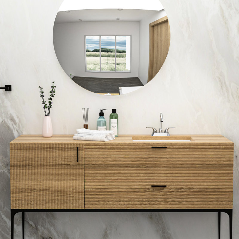 Lavabo de salle de bain rectangulaire encastré en céramique avec trop-plein - Absorption d'eau faible, élégant pour différents endroits acides, plusieurs espaces