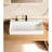 36" X 18" Wall Mounted Solid Surface Rectangle Matte White Vessel Sink With Faucet Hole. Spacious Bathroom For Transitional Bath Decor. Stone Resin Feature. Easy Installation Versatile Bathrooms.