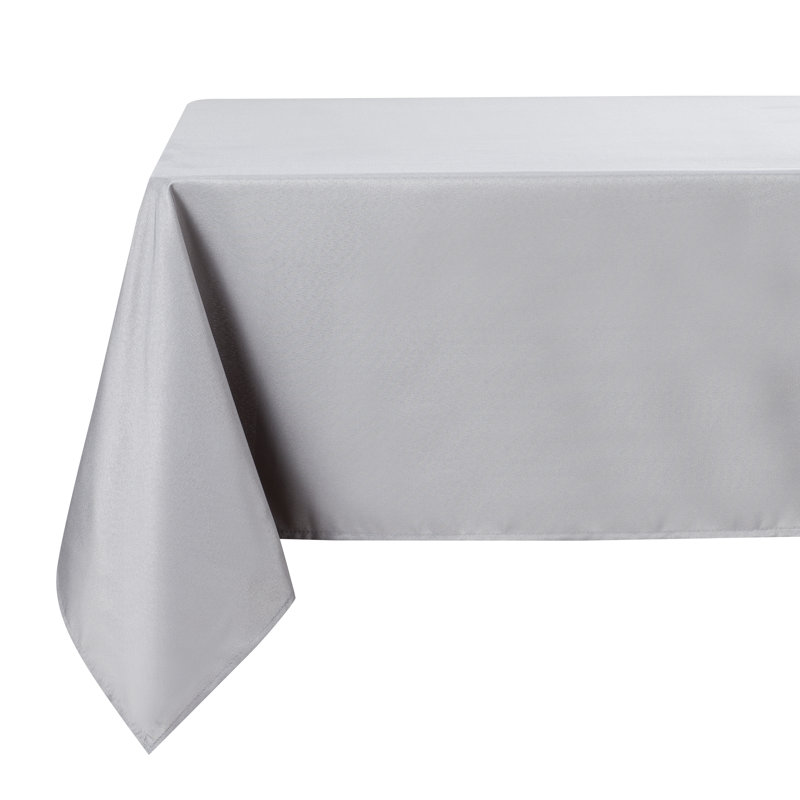 Nappe de couleur unie aliaksej, L 104 po x l 60 po, Argent