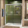 Duet 44" W x 72" H Bypass Sliding Semi-Frameless Shower Door with Clearmax™ Technology