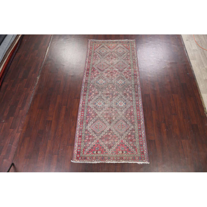 Tapis de couloir patiné délavé Tabriz