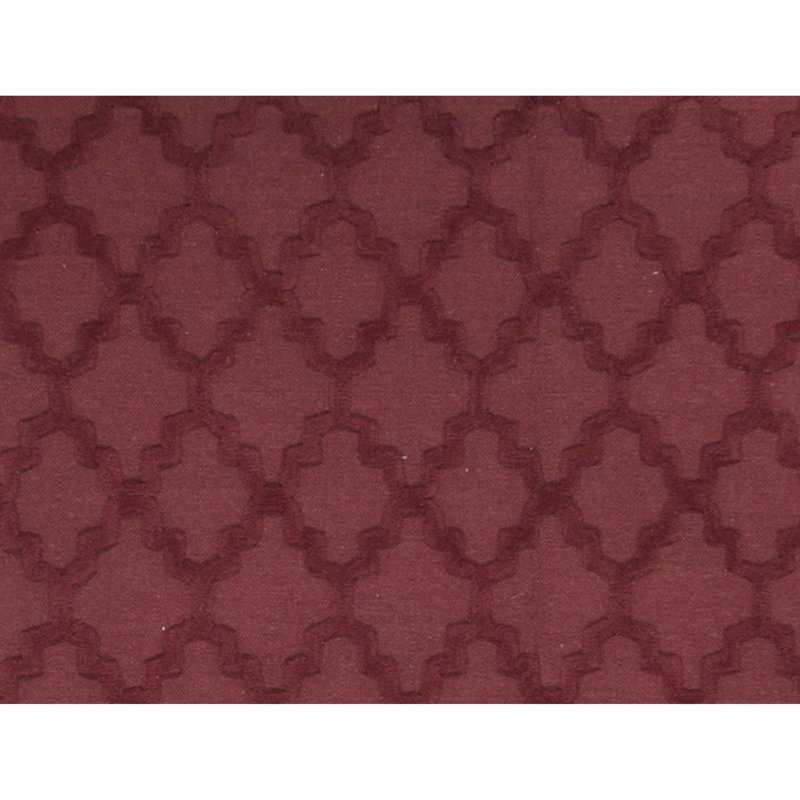 Wool Geometric Area Rug in Rust, Rectangle 5'9" x 8'9"