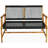 Alp 46.5'' Wide Straight Acacia Loveseat