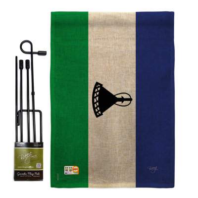 Double Sided 18.5'' H x 13'' W Polyester Flag Set