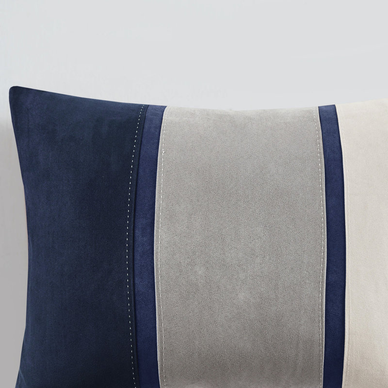 Édredon 7 pièces bleu roi - Faux suède, suède douillet, doux au toucher, Bleu
