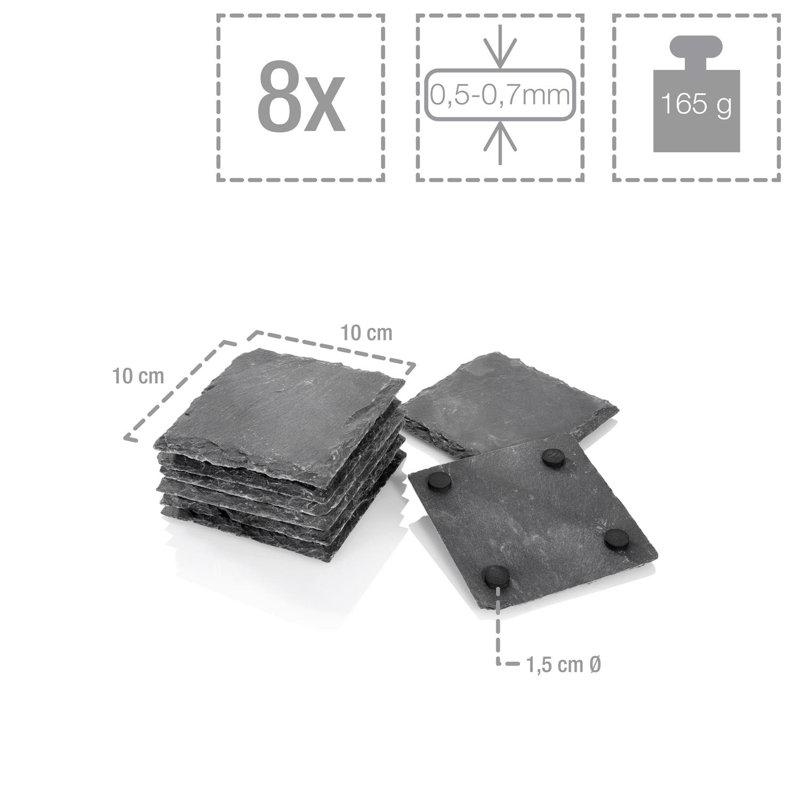 Coaster Slate 10 X 10 Cm