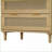 Cabinets 31.50” 3-Drawer Rattan Storage Cabinet Walnut Brown | Modern | MDF