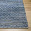 Caila Geometric Handmade Flatweave Recycled P.E.T. Area Rug in Blue/Gray-846183896