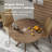 Harbaugh Round Solid Wood Base Dining Table