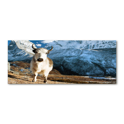 Yak Mountains 1 Piece Wall Art on Canvas