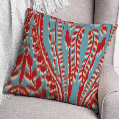 Floral Outdoor Reversible Throw Pillow