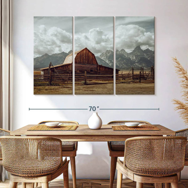 Grand Teton Barn, H 42 po x l 65 po