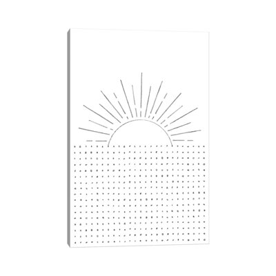 Line Art Sunset - Print on Canvas