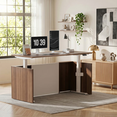 Nishad Adjustable Height Executive Standing Desk Pedestal