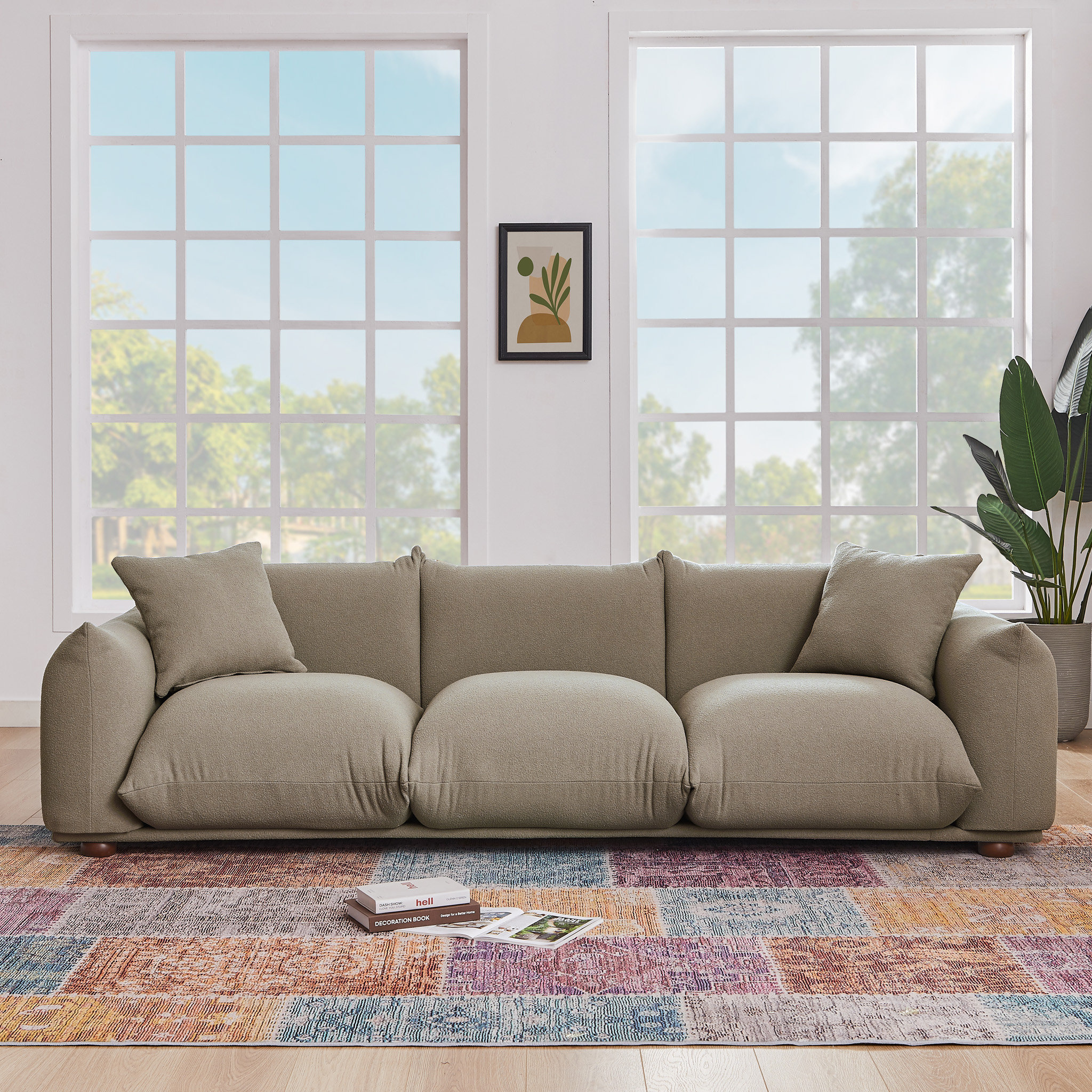 Wade Logan® Maly 100'' Upholstered Sofa | Wayfair