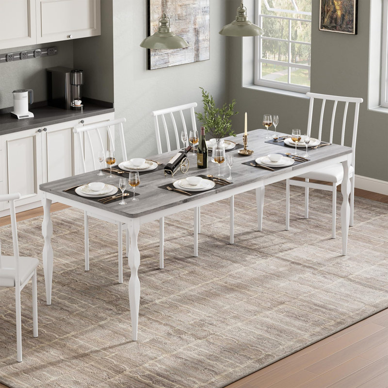 Table de salle à manger GarveeHome, Blanc