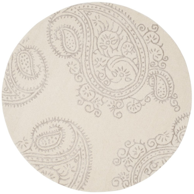 Rudra Hand Tufted Wool, Viscose Paisley Rug