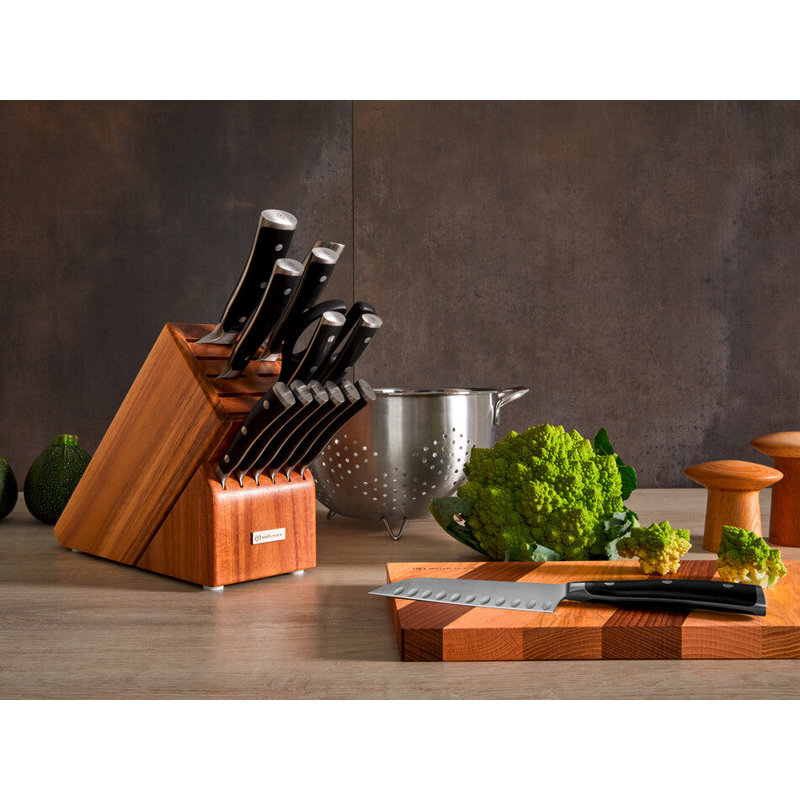 Classic Ikon Fifteen Piece Block Set, Acacia
