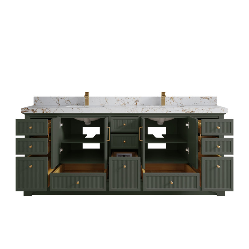 Alys 84" Double Bathroom Vanity Set
