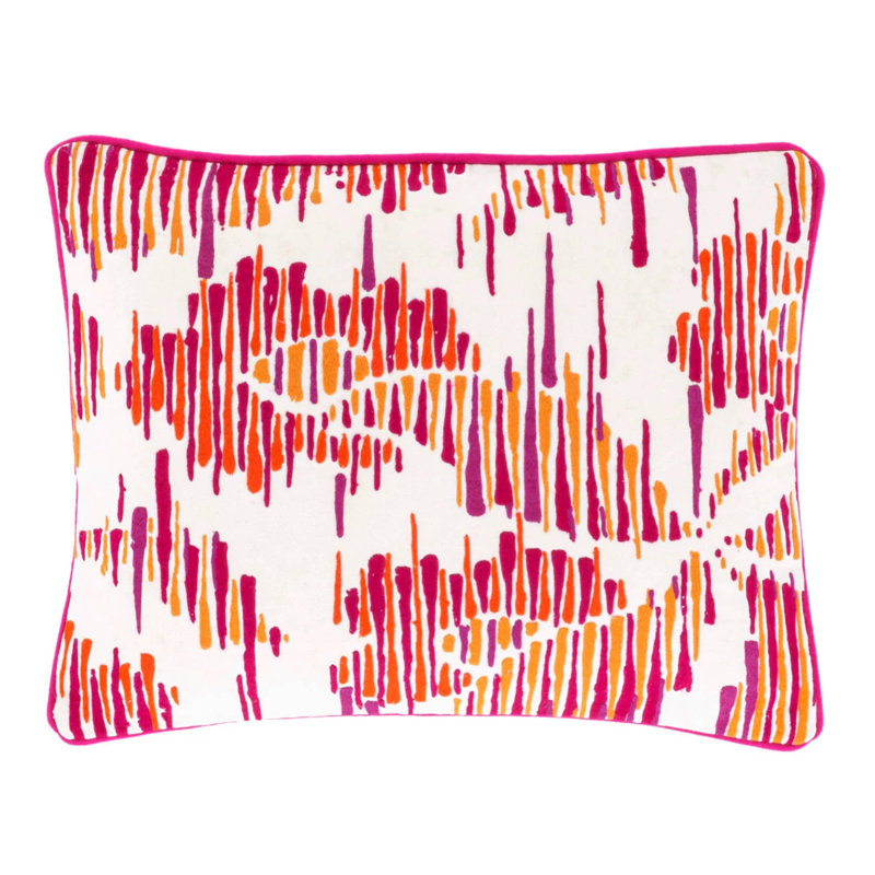 Housse de coussin rectangulaire 100% coton, Vert / Brun