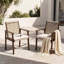 Ensemble de 2 fauteuils de salle à manger d'extérieur en bois d'acacia et rotin tressé pour terrasse-323971193-323971194