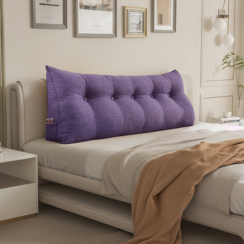 Cushion, Grey Lilac, 50cm H x 160cm W