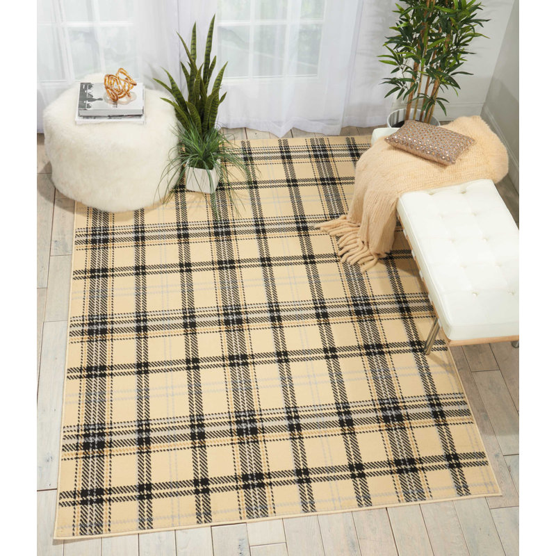 Plaid 239cm X 300cm Area Rug, Rectangle 160 x 221cm