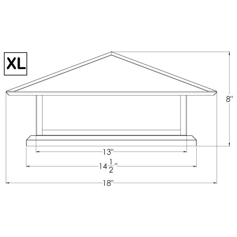 Luminaire suspendu à 1 lumière Abston, Blanc vaporeux, Bronze thermolaqué, H 8 po x l 14,5 po x P 14,5 po