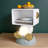 Astronaut Nightstand with LED Light, Whimsical Cartoon Accent Table with Open Shelf, Modern Bedside or End Table for Bedroom, Living Room, Kids Room, White