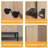 30" Modern Rattan Plaited Doors Vessel Bathroom Vanity Set With Ceramic Sink