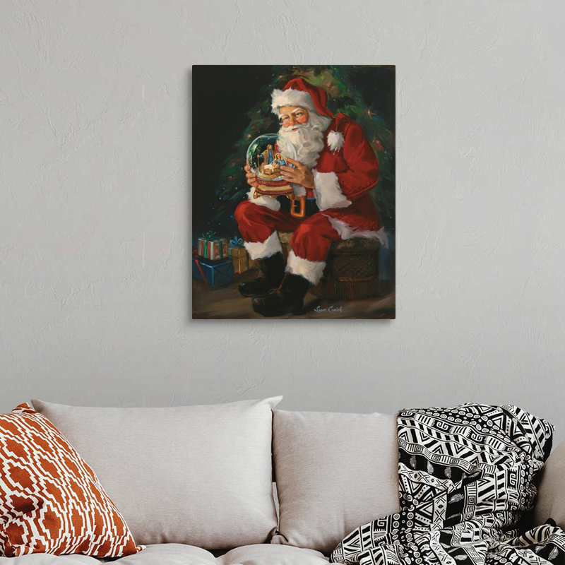 " Santa Believes " by Susan Comish, 30" H x 24" W, Wrapped Canvas, No Frame