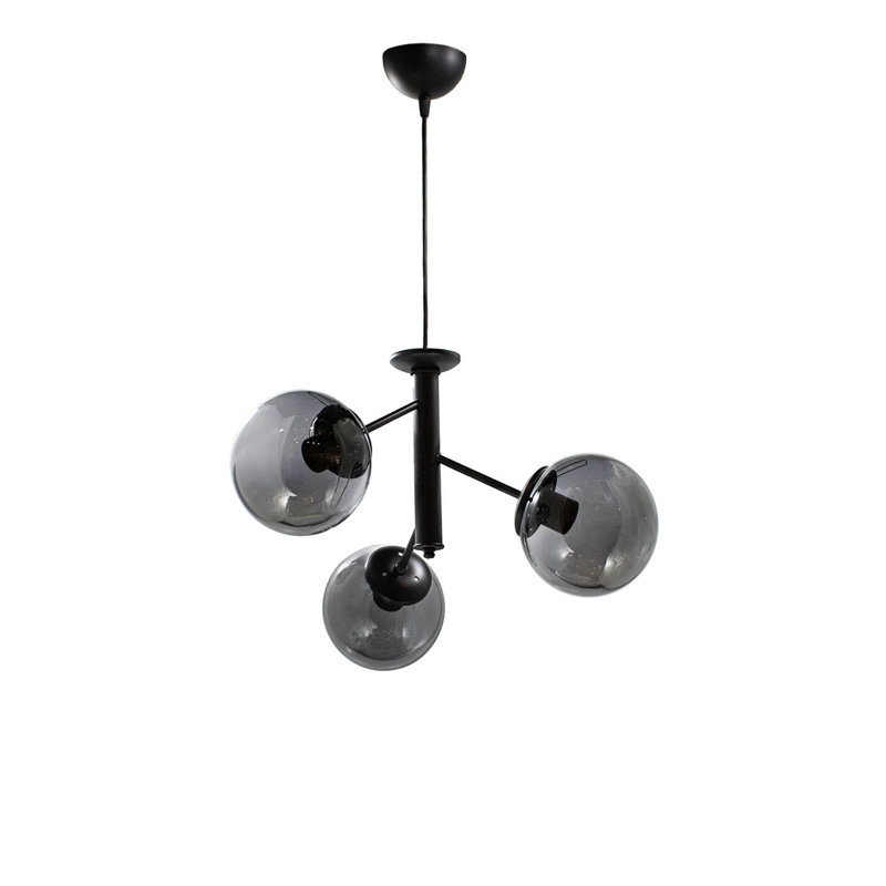 Akono 3 - Light Cluster Pendant, Grey, Chrome