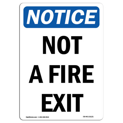 Not a Fire Exit Sign