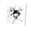 Fleur abstraite - art floral sur toile pour la décoration intérieure