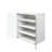 Shoe Box With RGB LED Light, Wooden Stackable Shoe Storage Box With Glass Door, Shoe Storage Bin Shoe Display Case For Sneakers (4 Tier-1)-1190245604