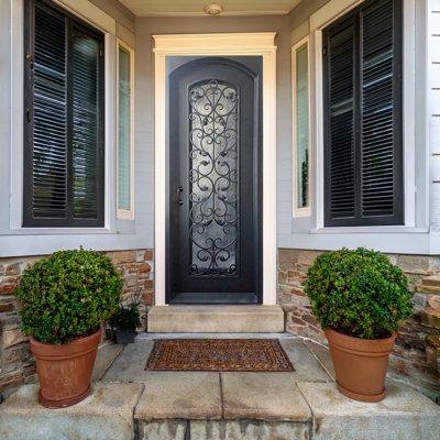 Rosewood Single Iron Door