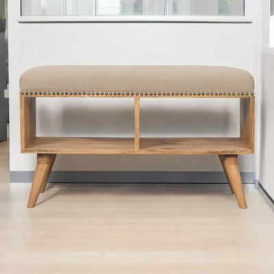 Mango Wood Storage Bench
