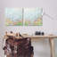 "Pastel Spring Flower Field", ensemble de 2 reproductions d'art sur toile par June Erica Vess-417358400