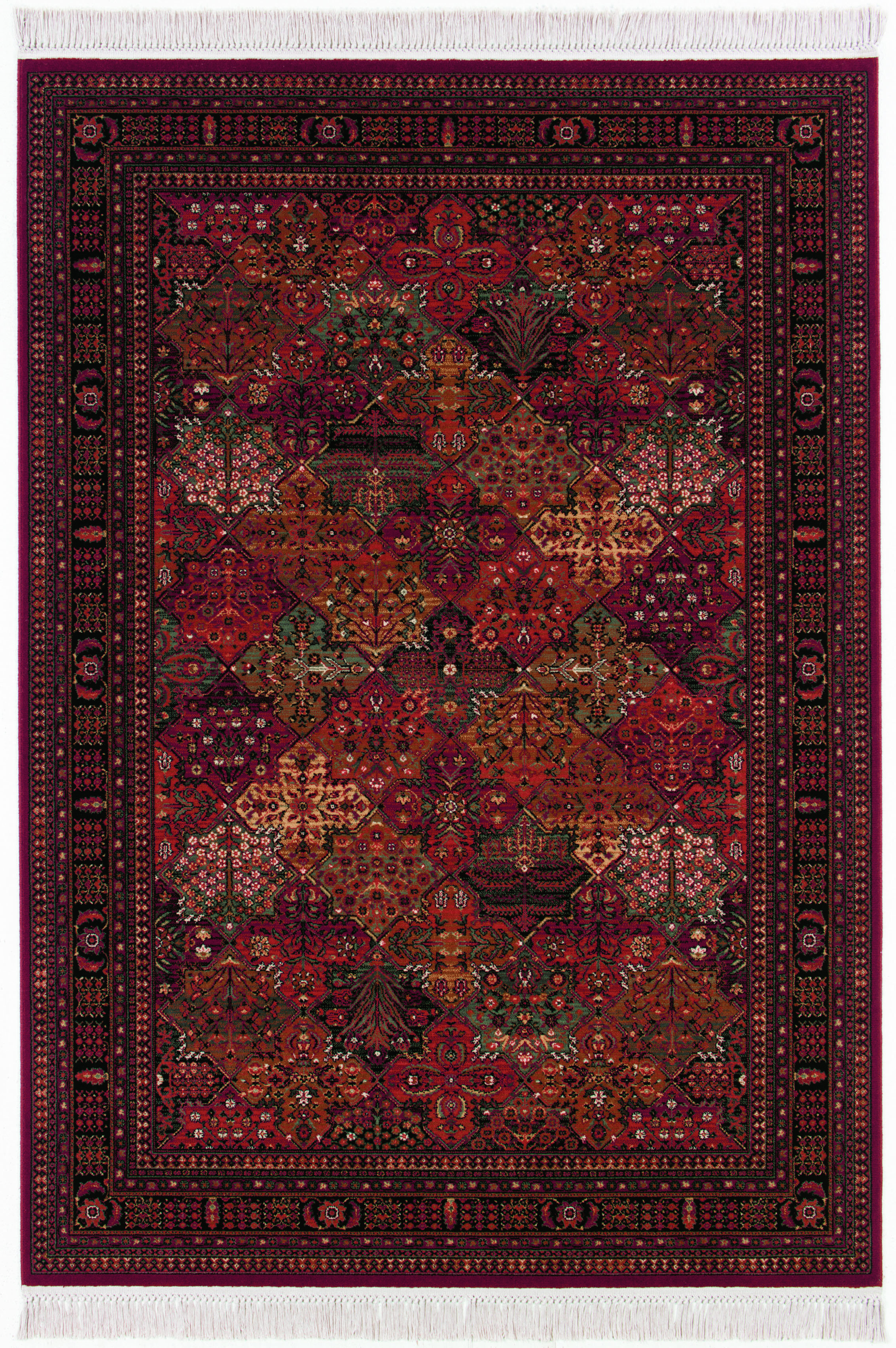 Bungalow Rose Doughman Oriental Floral Antique Red Fringed Wool Area Rug & Reviews | Wayfair