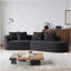 Canapé modulaire rembourré en chenille avec coussins Cniyah-114734571-114734573