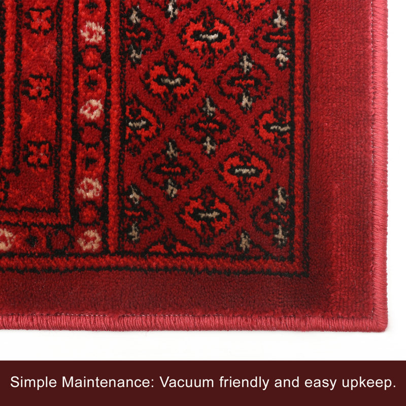 Tapis traditionnel Bokhara, Rectangle 3 pi 11 po x 5 pi 7 po