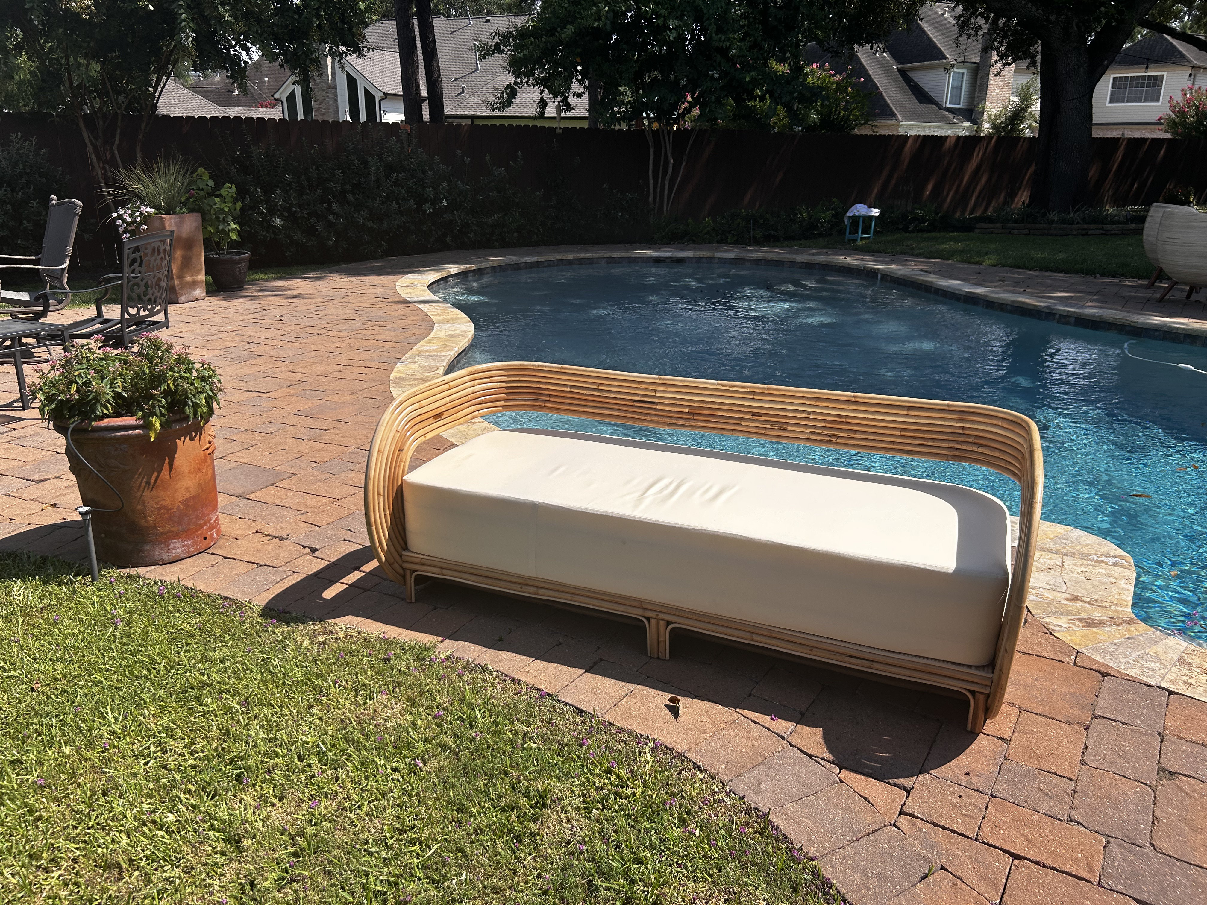 Tan Rustic Sofas Bay Isle Home™ Natural Rattan Sofa Rustic Moder Design | Wayfair