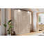 Grand lit escamotable avec DEL, beige